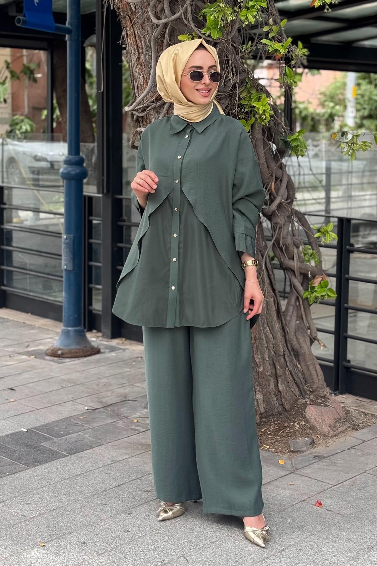 ceremony Pantolonlu Takım S-5954 Yeşil