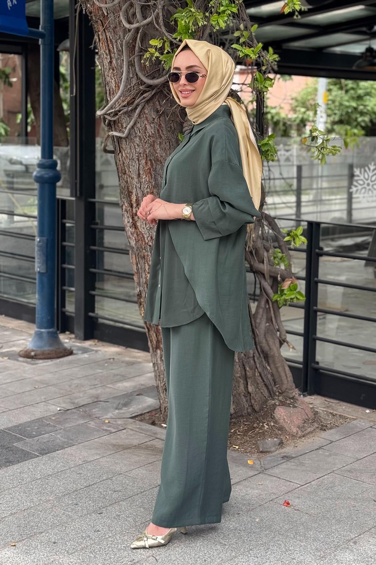 ceremony Pantolonlu Takım S-5954 Yeşil