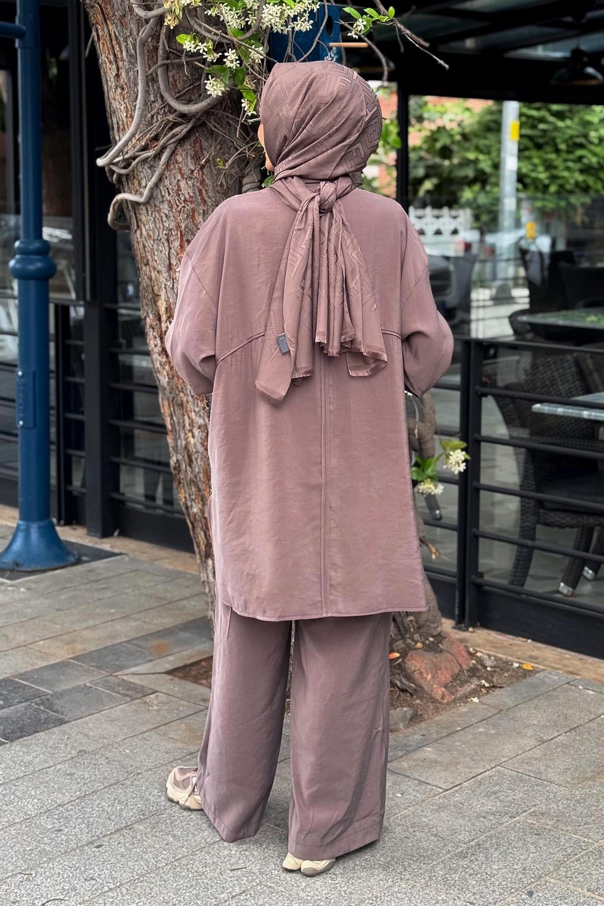 ceremony Pantolonlu Takım S-5967 Koyu Vizon