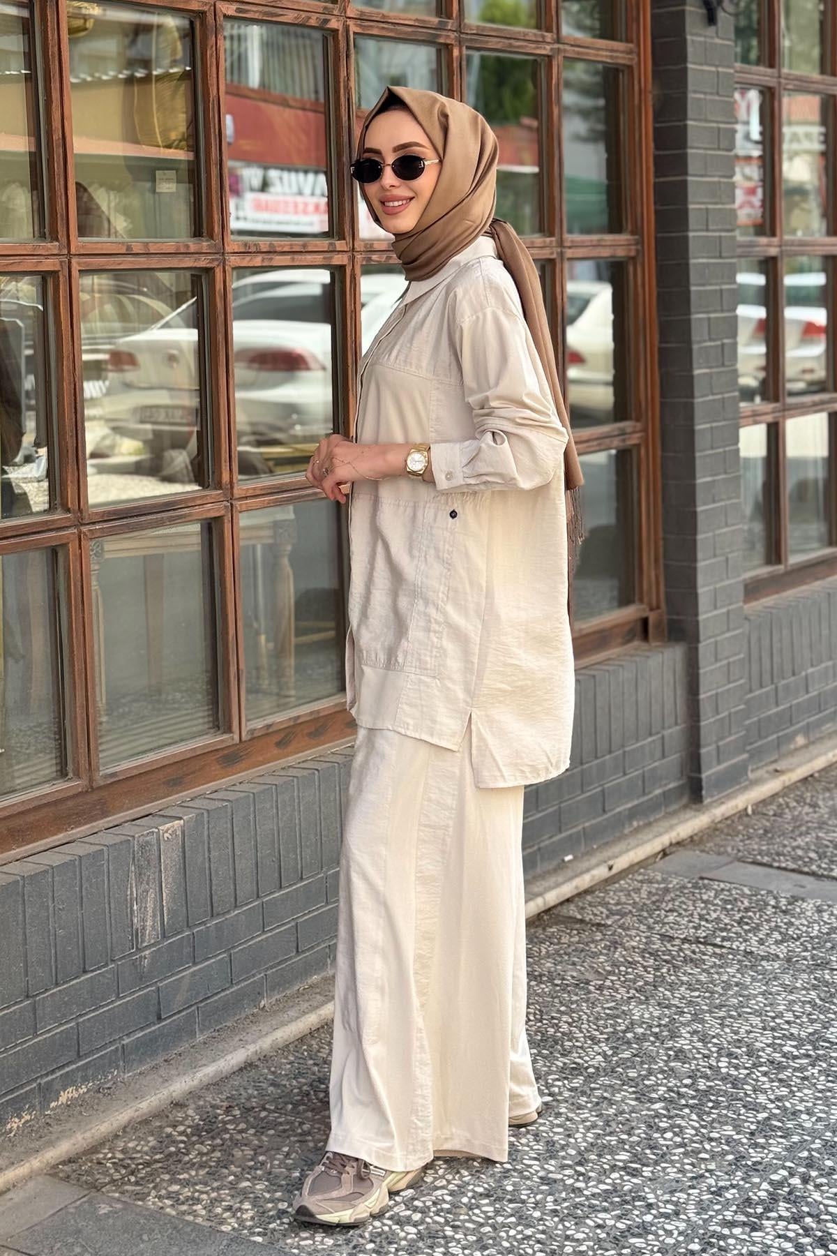 ceremony Pantolonlu Takım S-5977 Bej