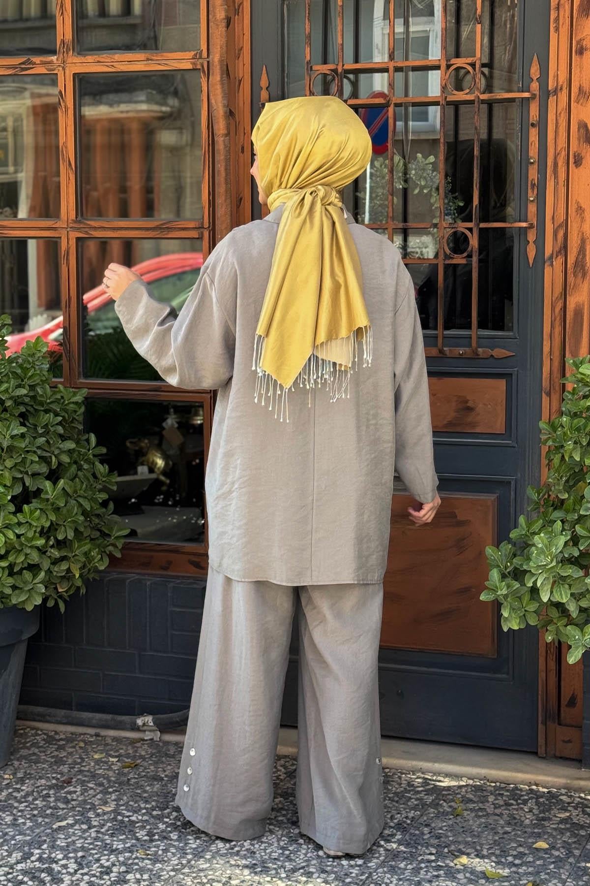 ceremony Pantolonlu Takım S-5998 Gri