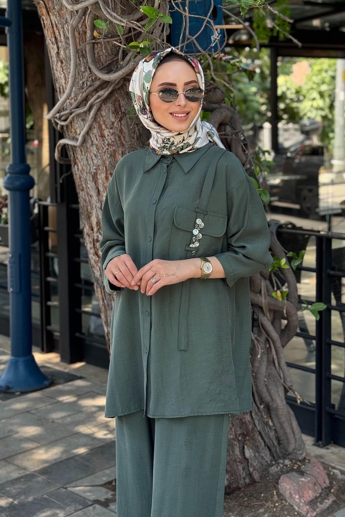 ceremony Pantolonlu Takım S-5998 Yeşil