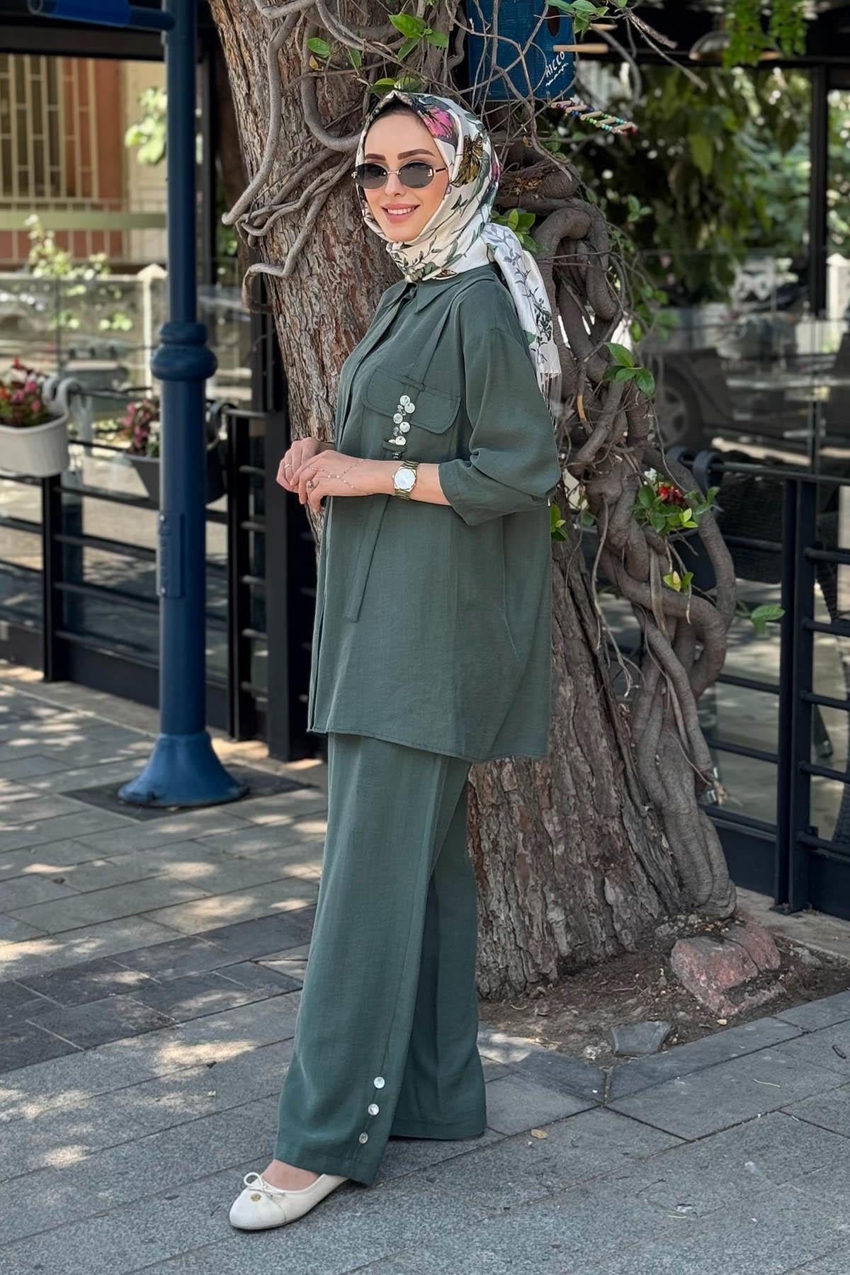 ceremony Pantolonlu Takım S-5998 Yeşil