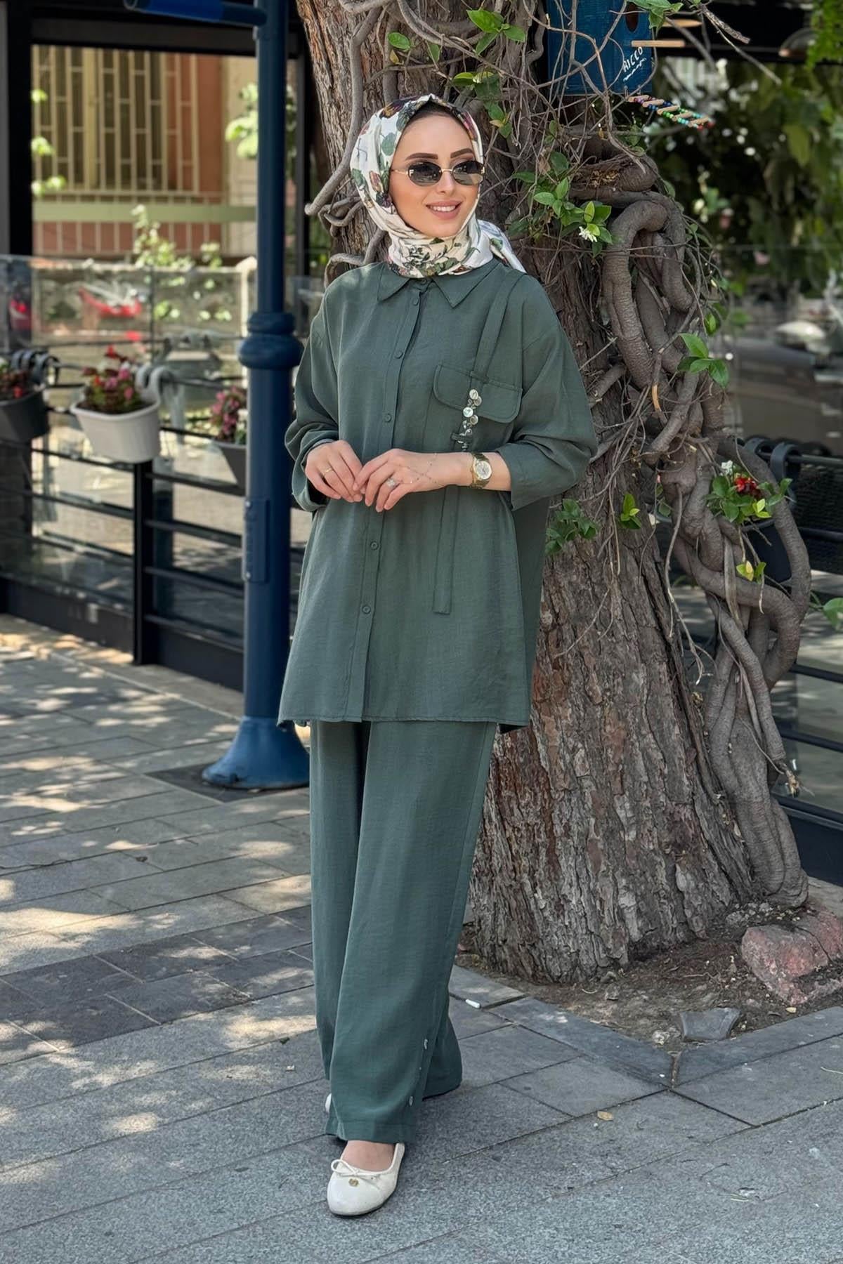 ceremony Pantolonlu Takım S-5998 Yeşil