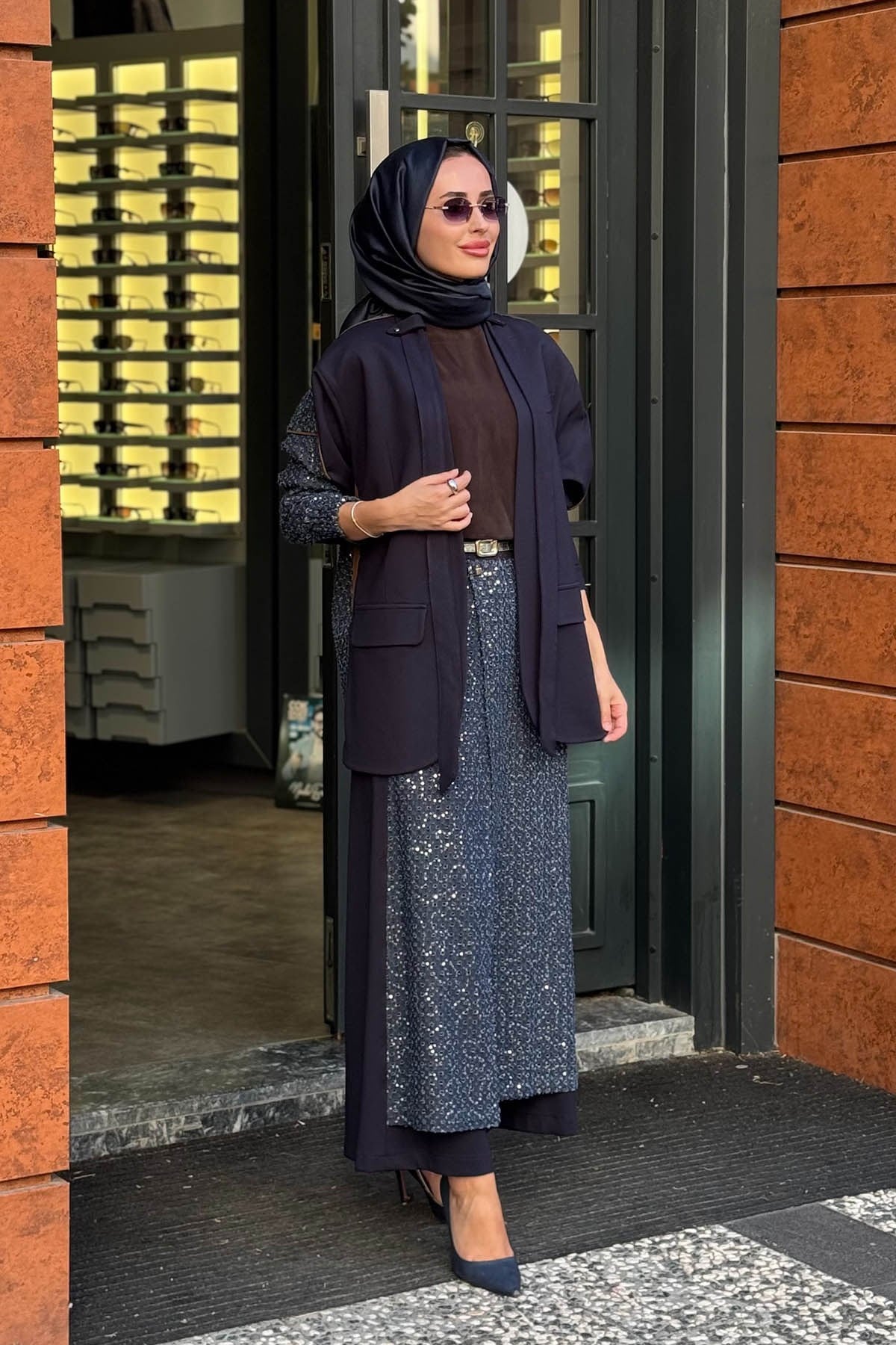 CEREMONY Pullu Denim Ceket 26K843 Lacivert