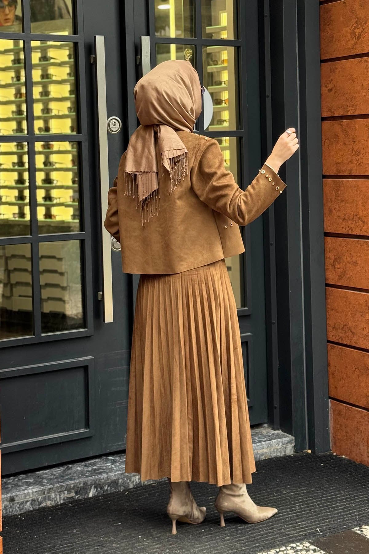 CEREMONY Süet Etekli Takım 26K830T Taba