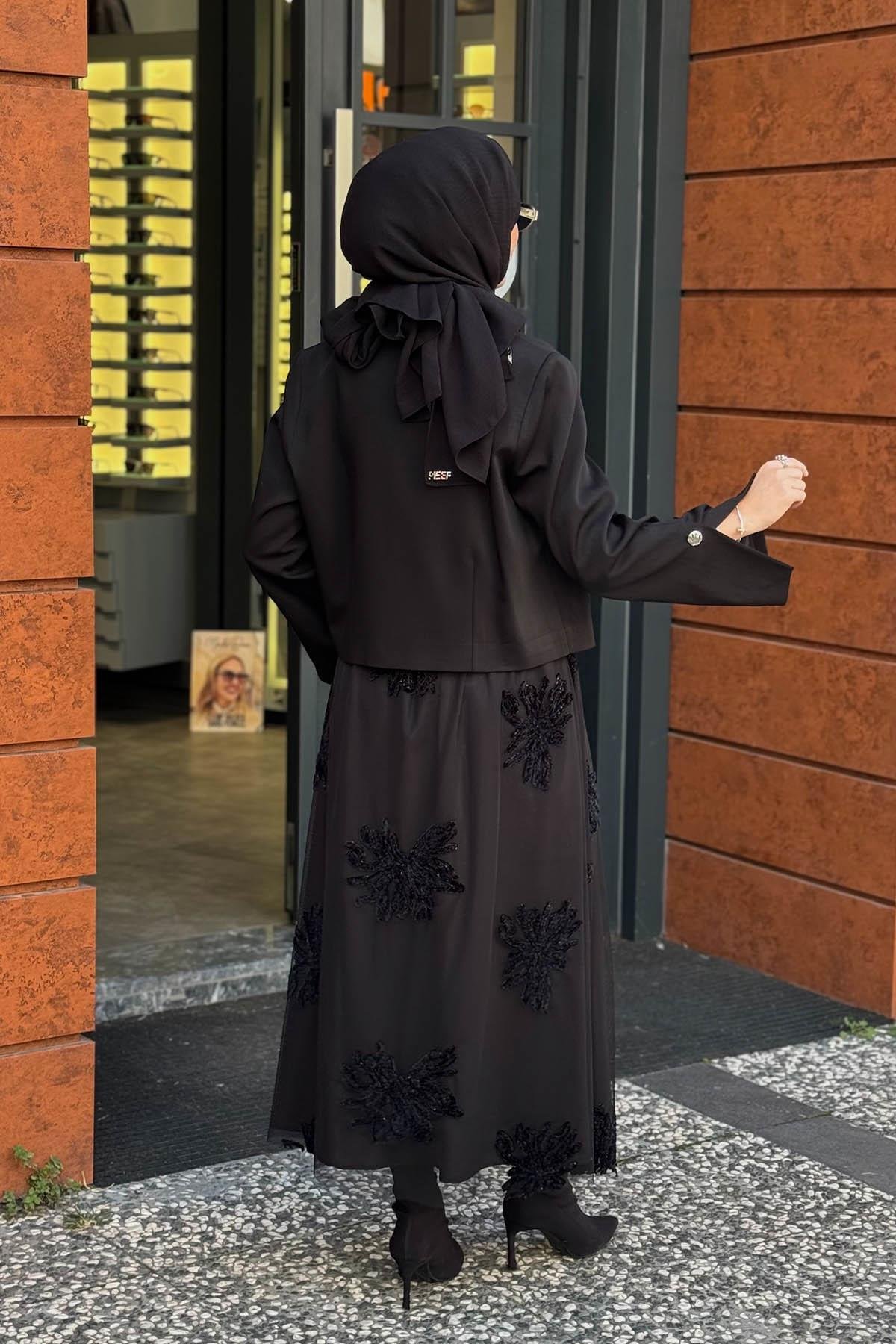 CLANDE Ceket 2502-4020 Siyah