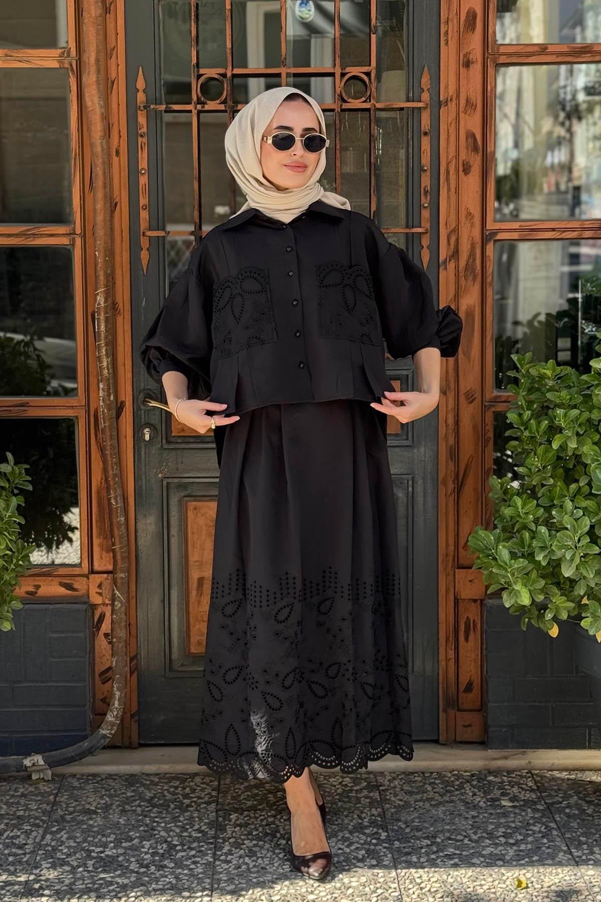 CLANDE Etekli Takım 2502-3021 Siyah