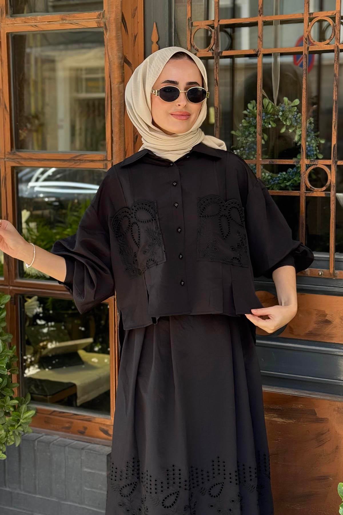 CLANDE Etekli Takım 2502-3021 Siyah