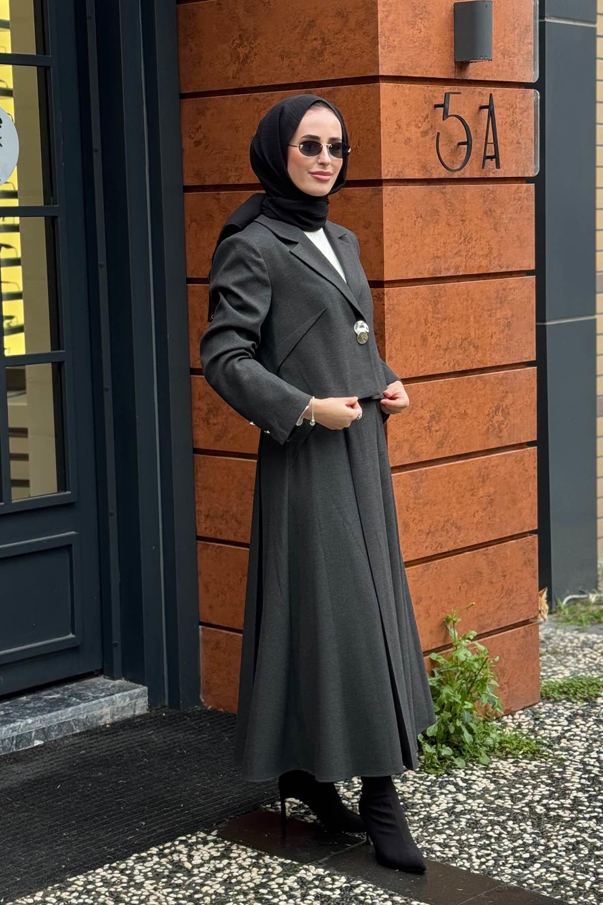 CLANDE Etekli Takım 2502-4001 Antrasit