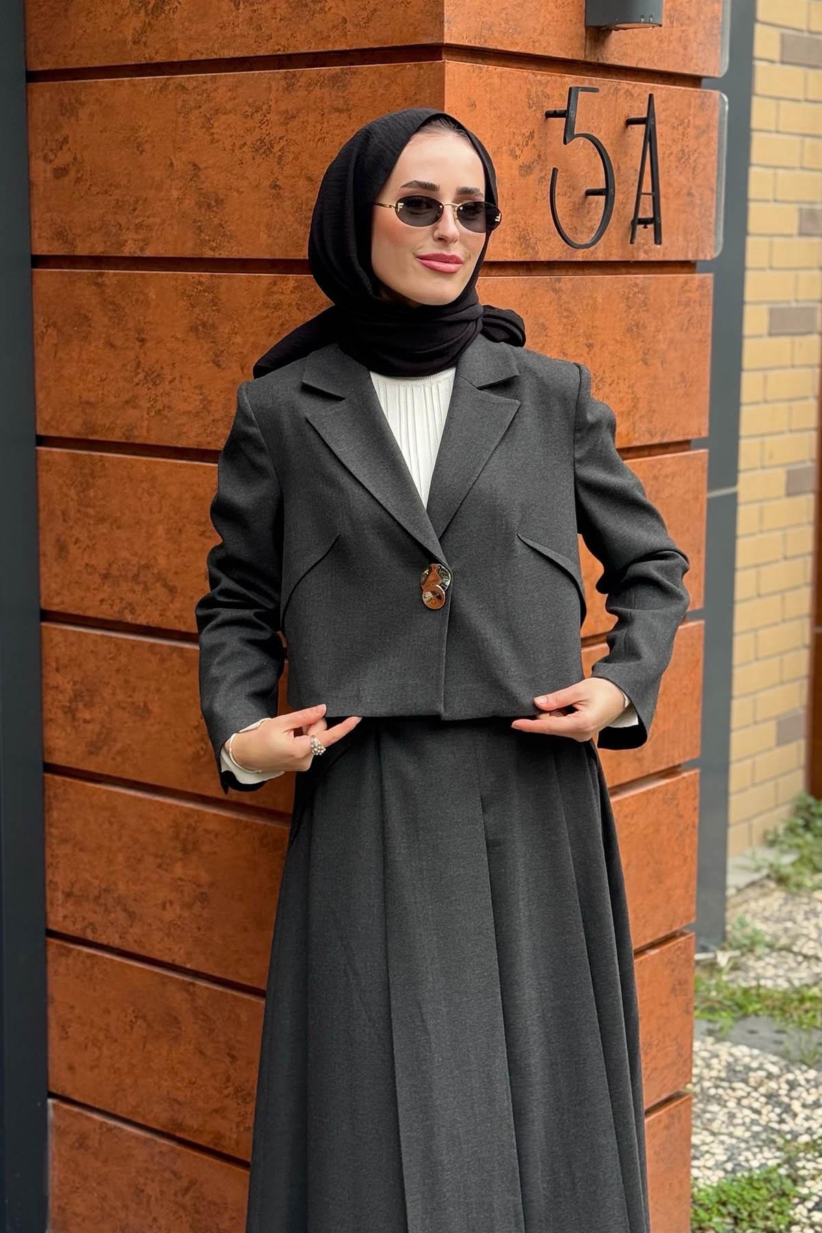 CLANDE Etekli Takım 2502-4001 Antrasit