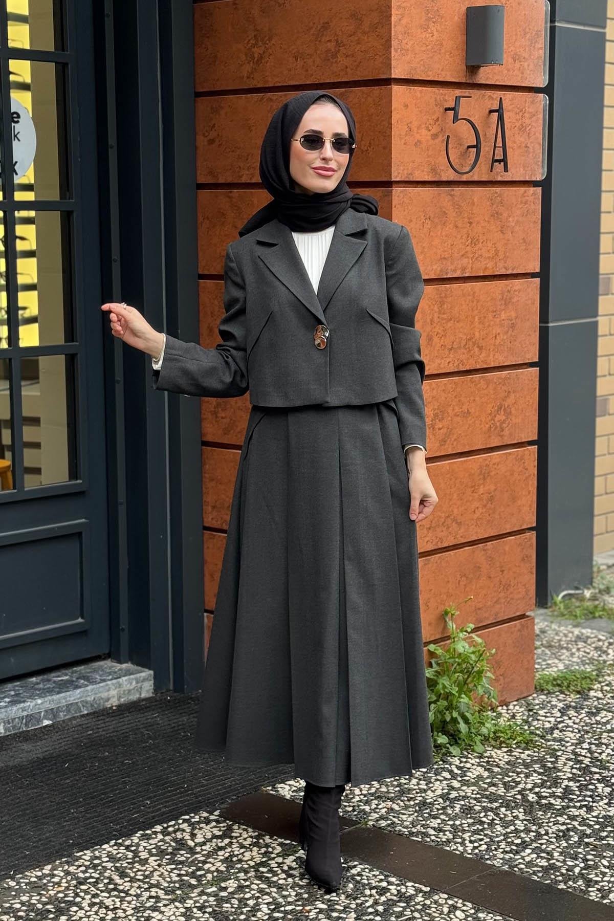 CLANDE Etekli Takım 2502-4001 Antrasit