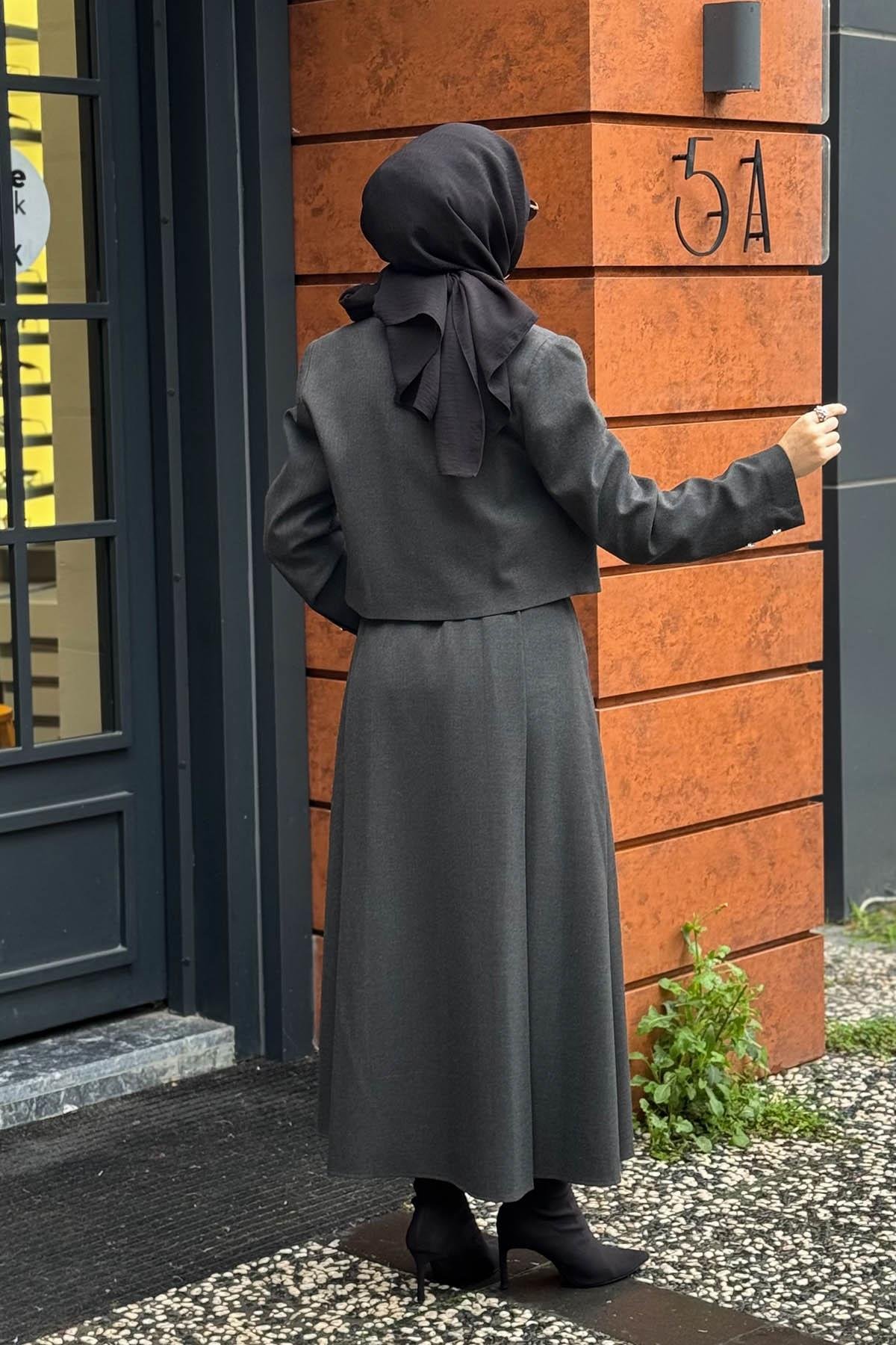 CLANDE Etekli Takım 2502-4001 Antrasit