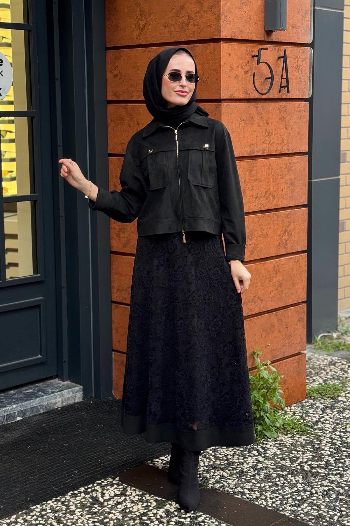 CLANDE Etekli Takım 2502-4008 Siyah