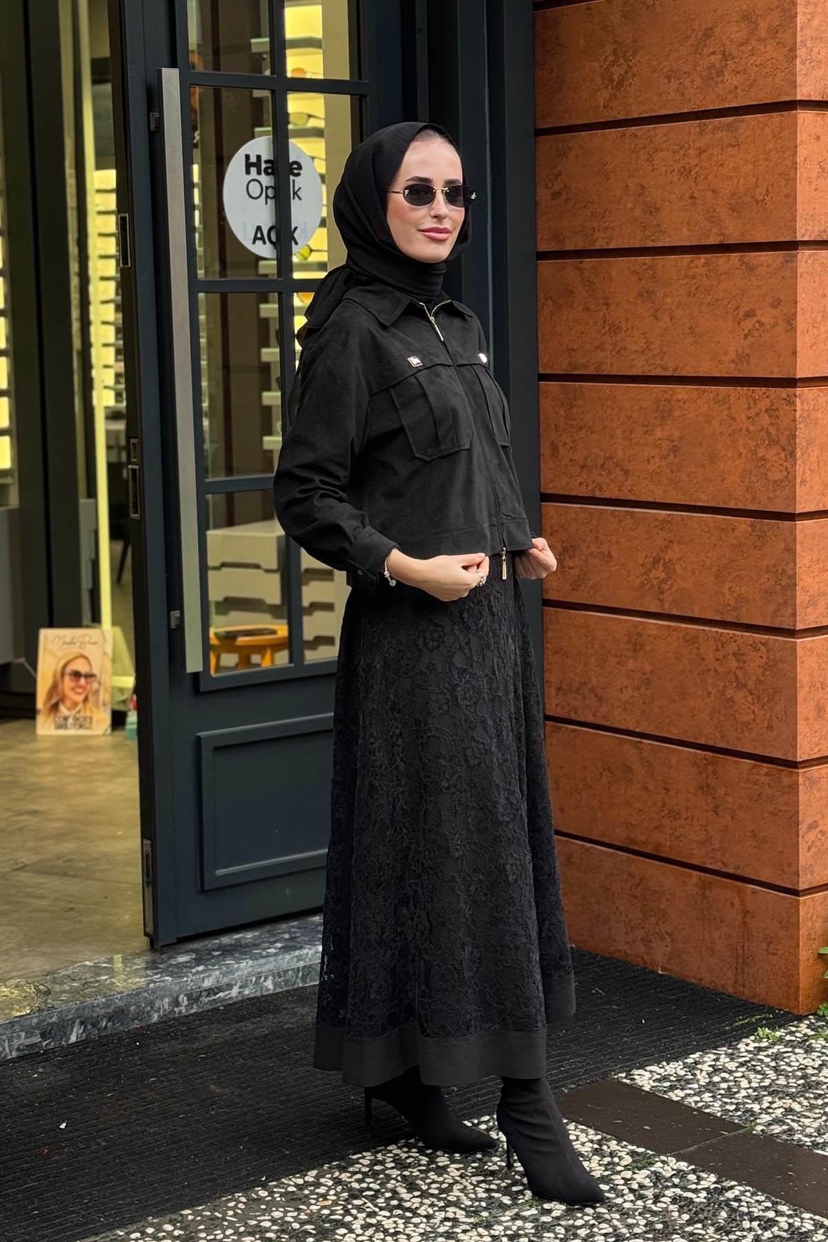 CLANDE Etekli Takım 2502-4008 Siyah