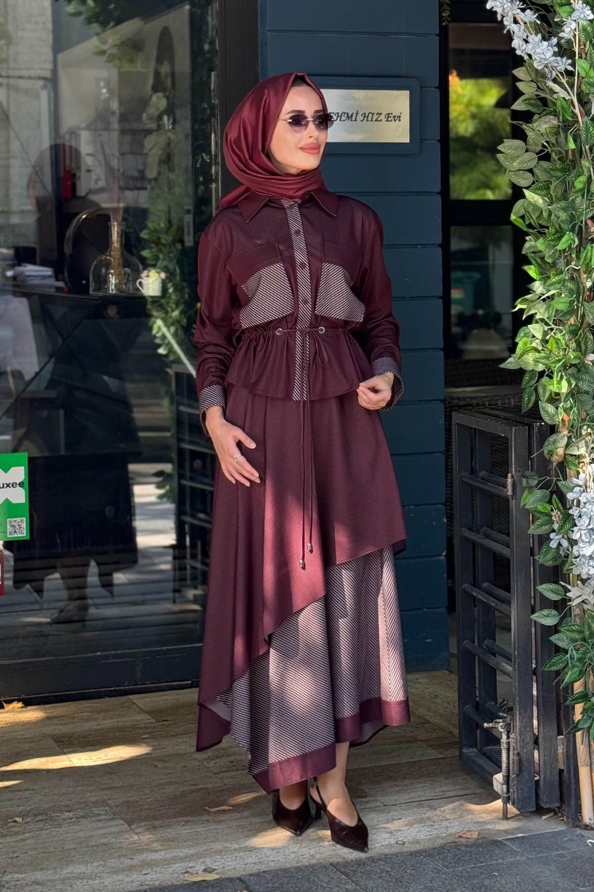CLANDE Etekli Takım 2602-3025T Mürdüm
