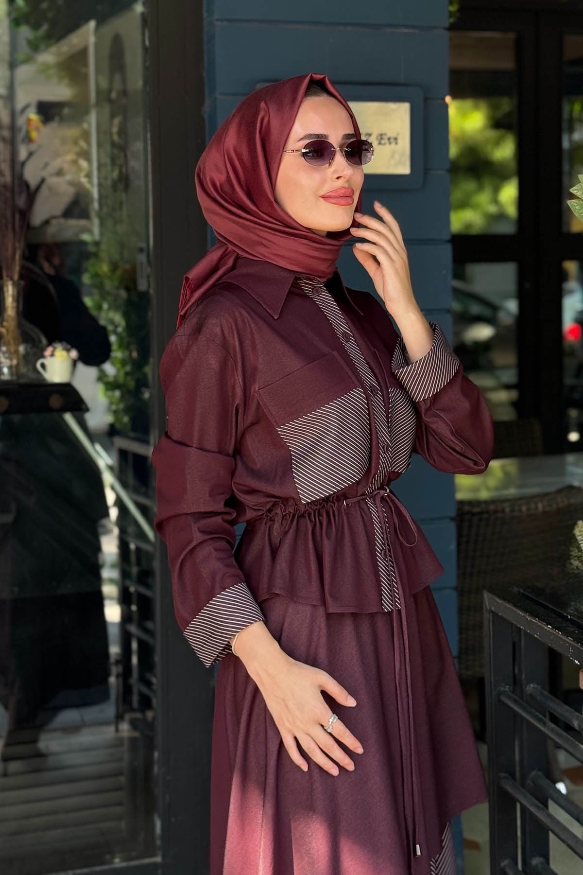 CLANDE Etekli Takım 2602-3025T Mürdüm