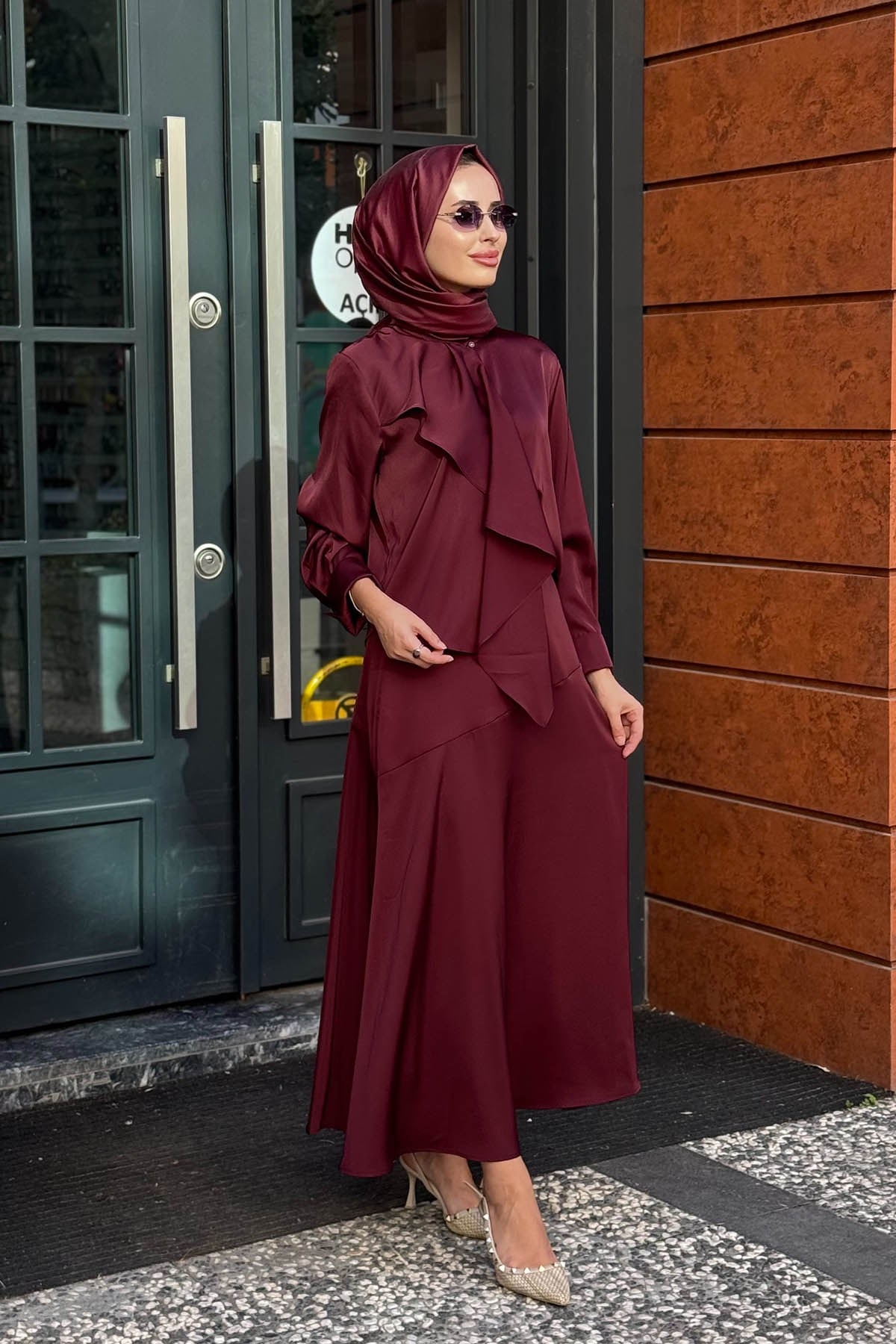 CLANDE Etekli Takım 2602-3043T Mürdüm