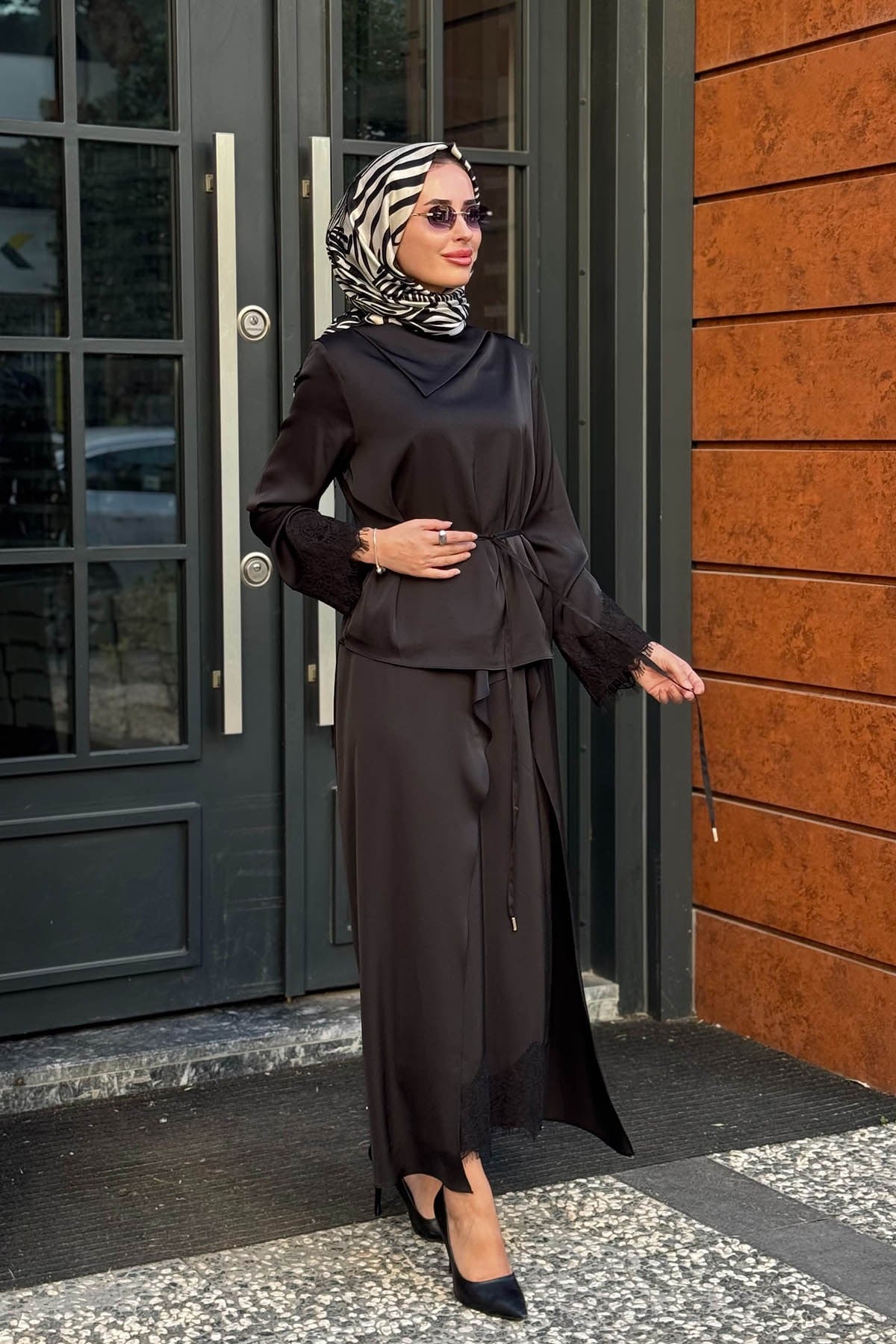 CLANDE Etekli Takım 2602-3051T Siyah