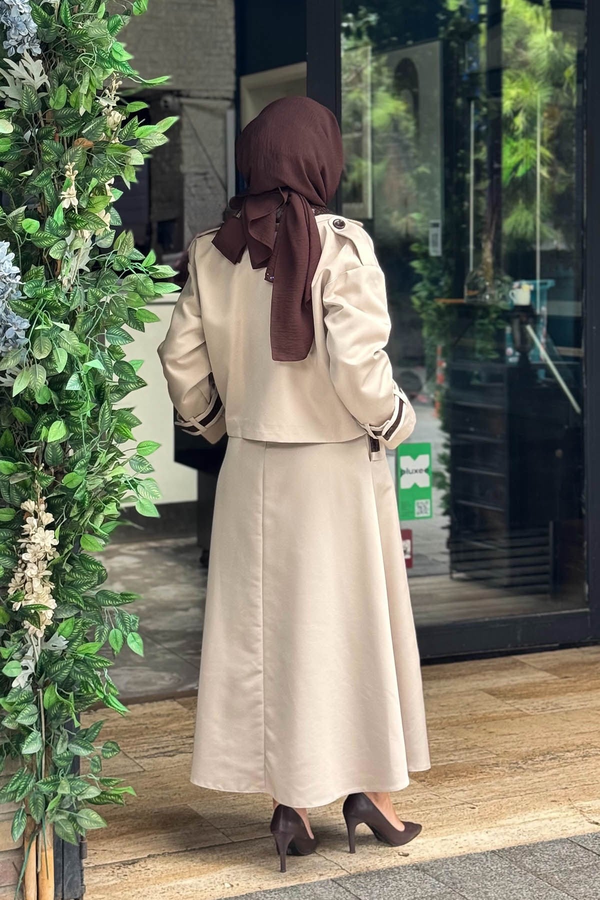 CLANDE Etekli Takım 2602-4021T Bej