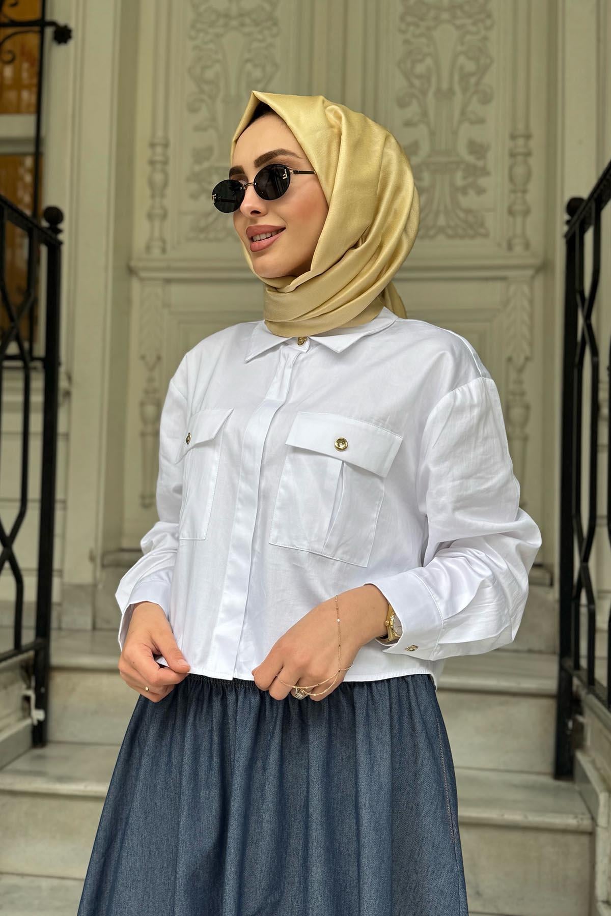 Cloche Gömlek CL25Y02CL368901 Ekru