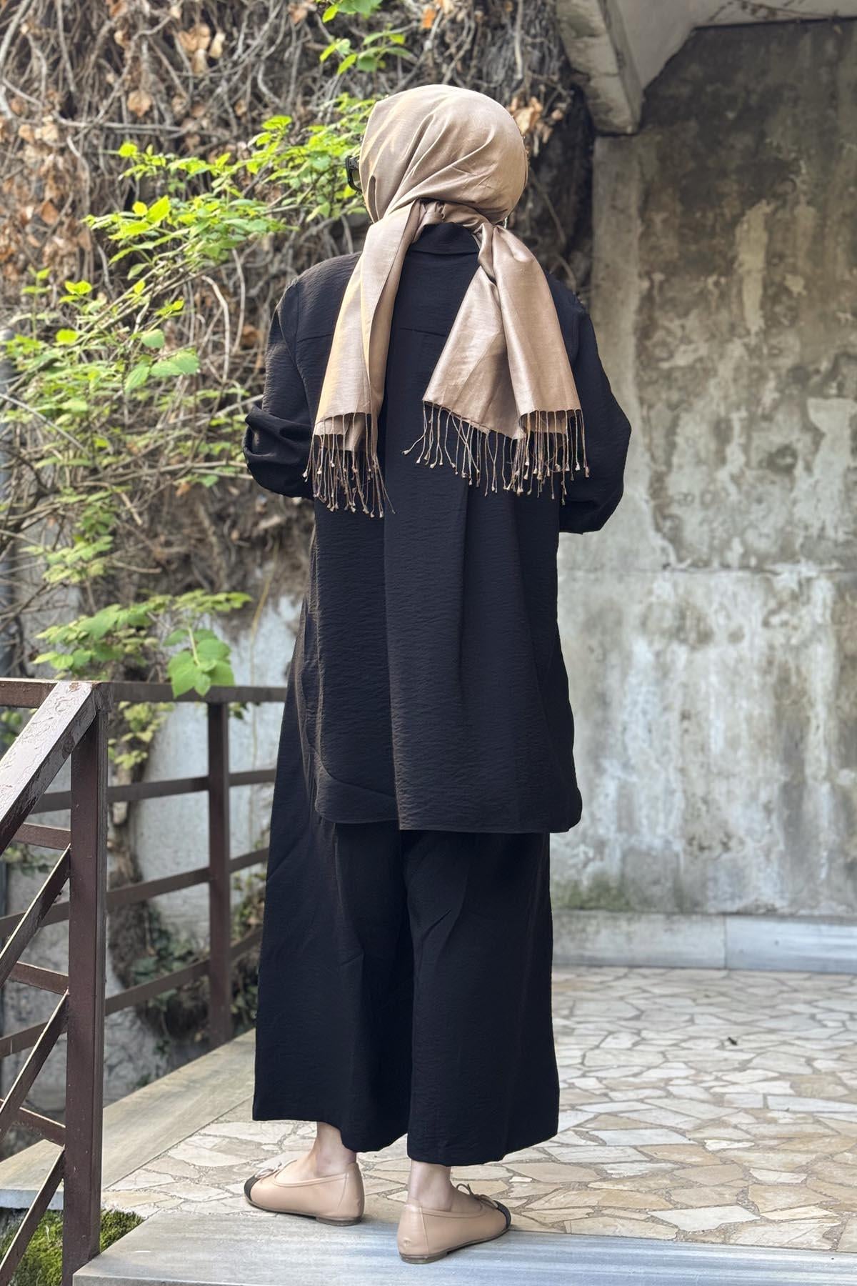 Cloche Nancy Gömlekli Takım CL25Y02CL382601 Siyah