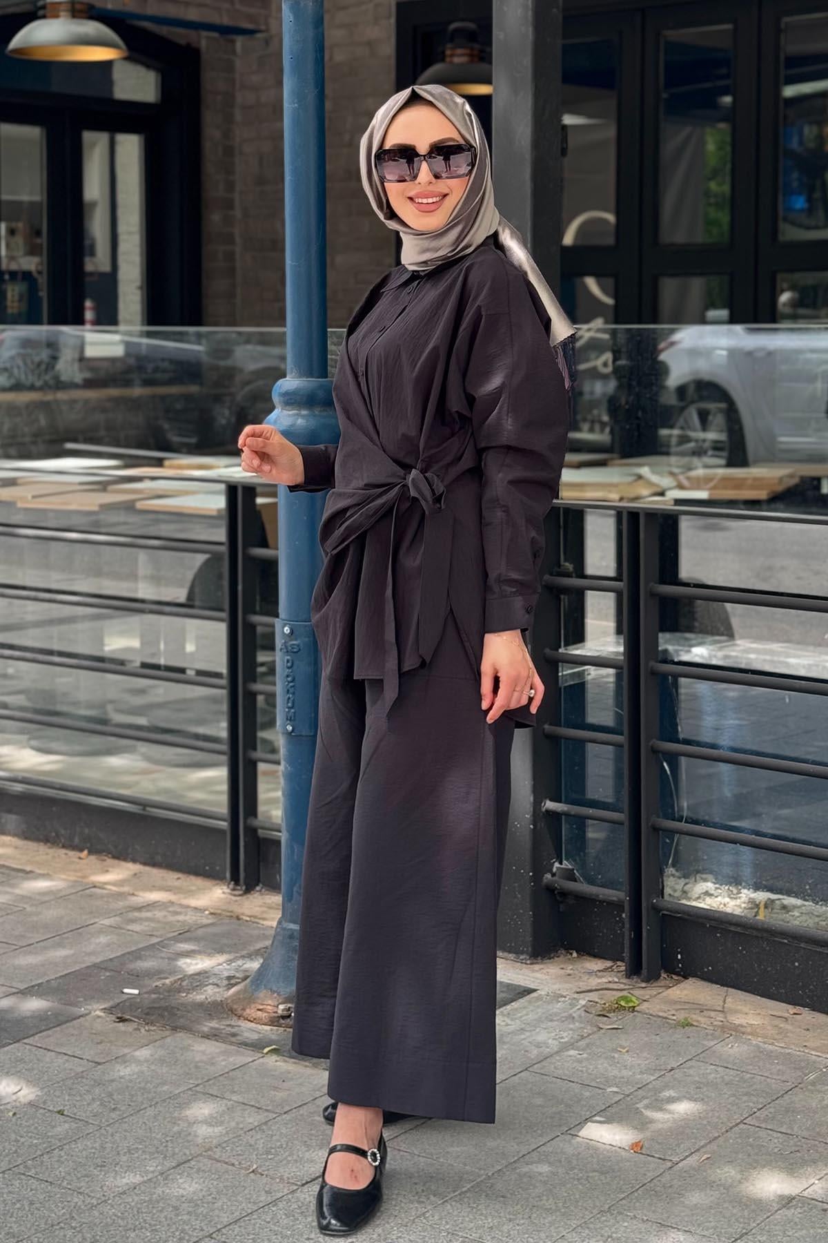 Cloche Pantolonlu Takım  CL25Y02CL376301 Siyah