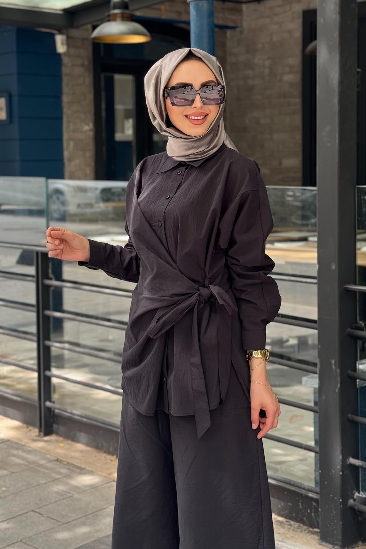 Cloche Pantolonlu Takım  CL25Y02CL376301 Siyah