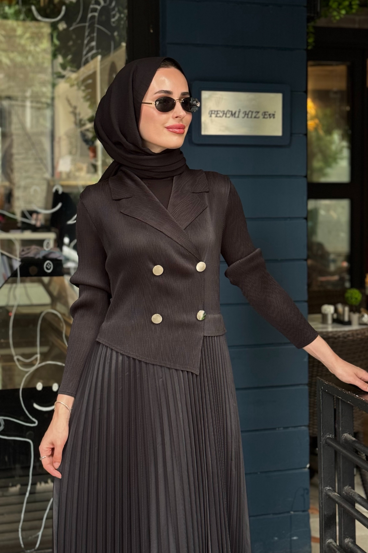 Ekshi Butik Elbise EKS024 Siyah