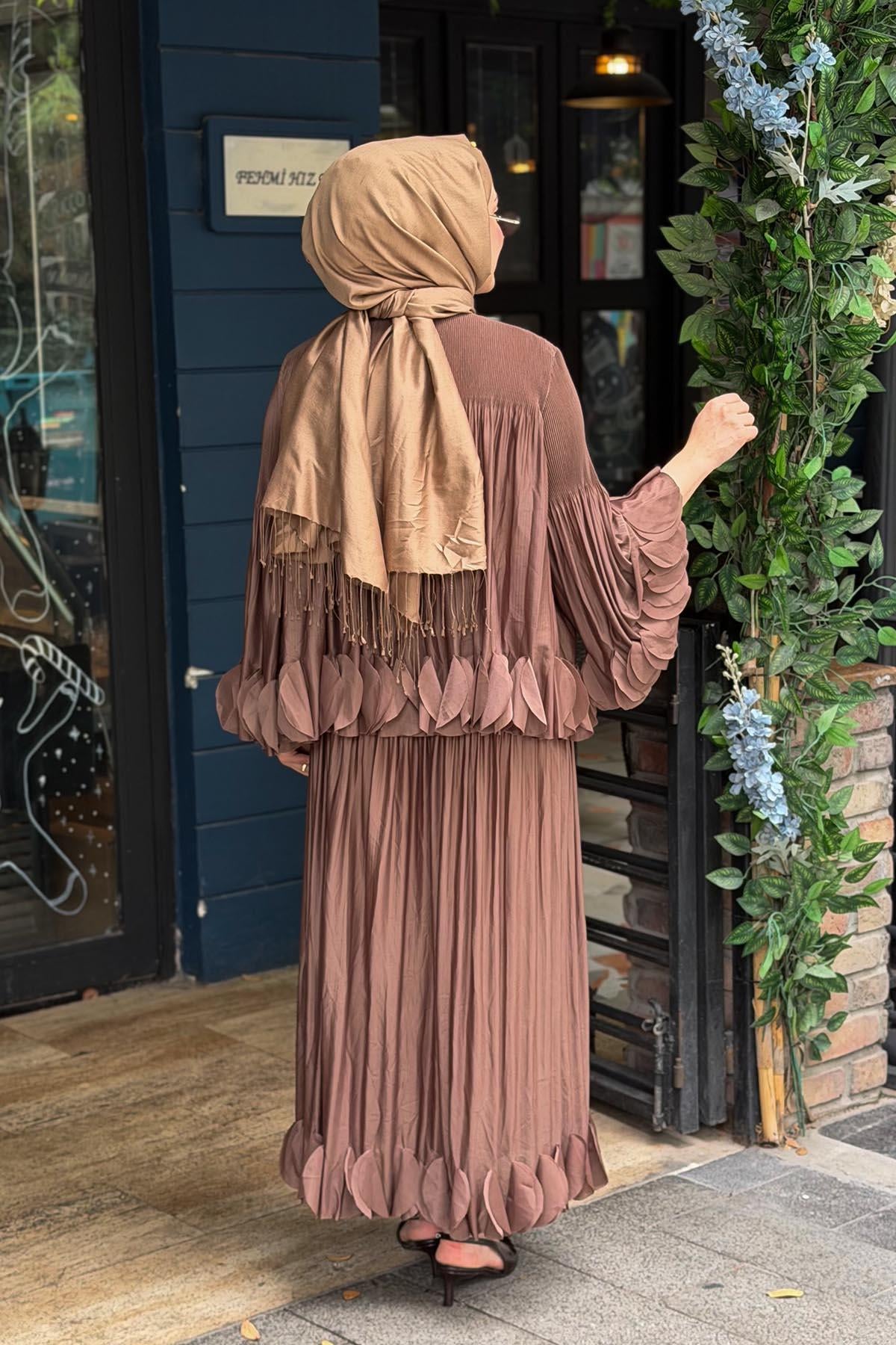 Ekshi Butik Etekli Takım EKS020 Camel