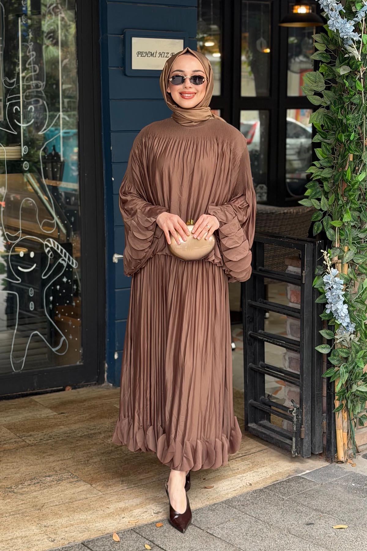 Ekshi Butik Etekli Takım EKS020 Camel