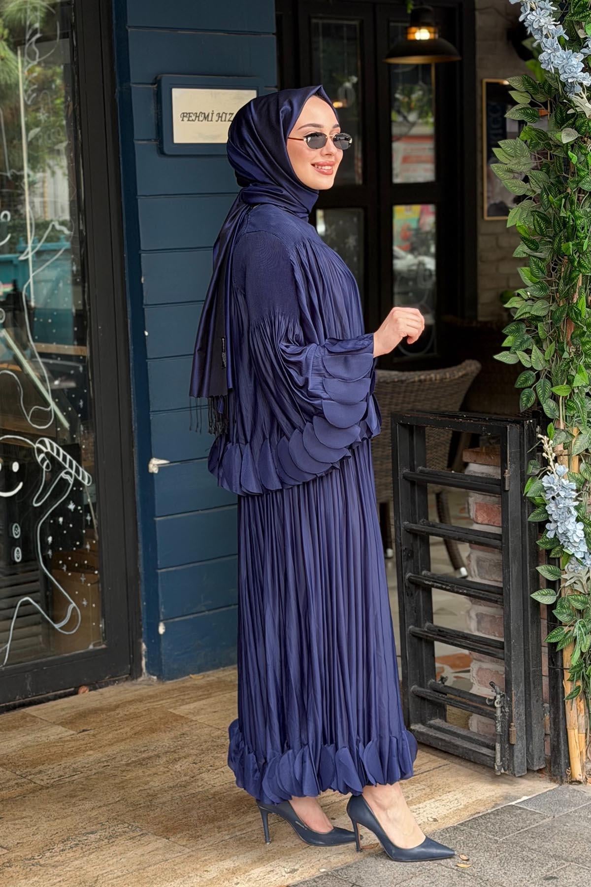 Ekshi Butik Etekli Takım EKS020 Lacivert