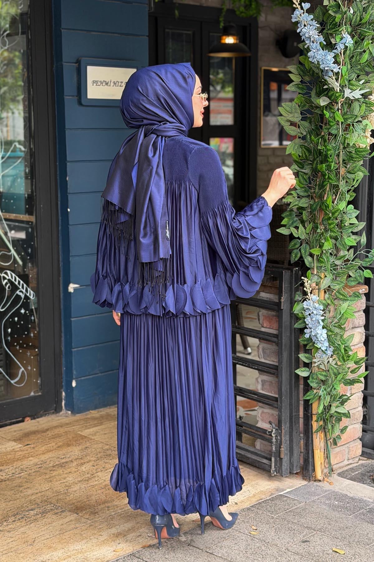 Ekshi Butik Etekli Takım EKS020 Lacivert