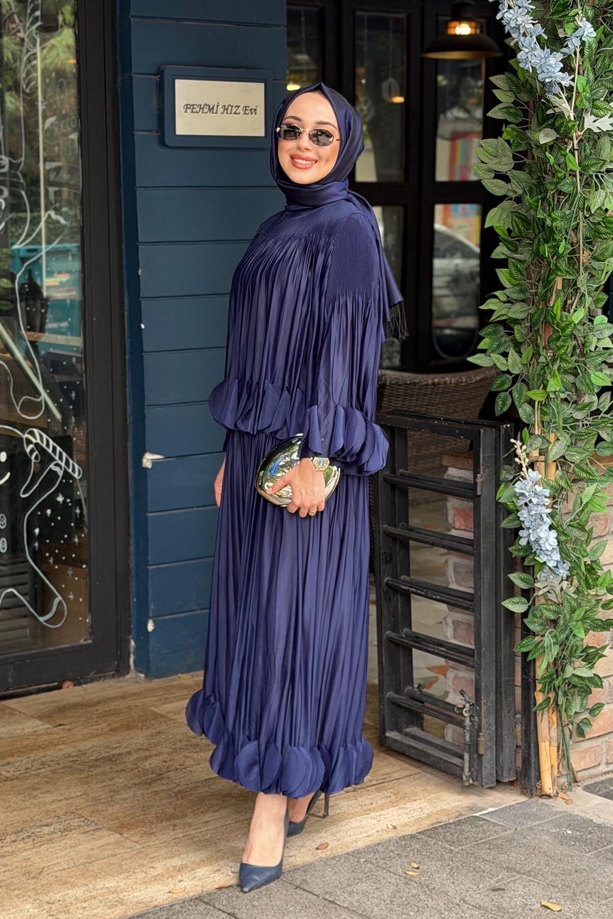 Ekshi Butik Etekli Takım EKS020 Lacivert