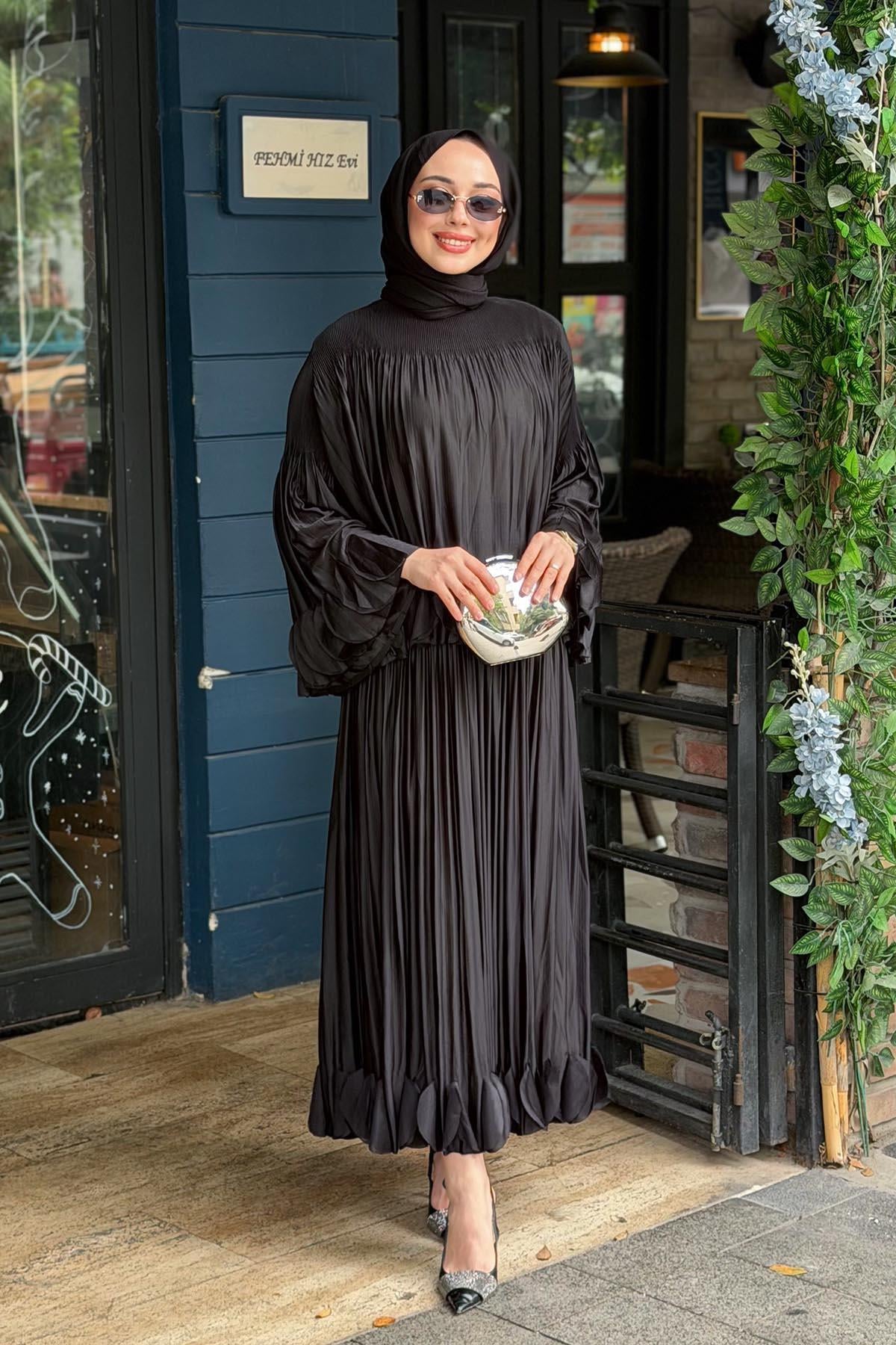 Ekshi Butik Etekli Takım EKS020 Siyah
