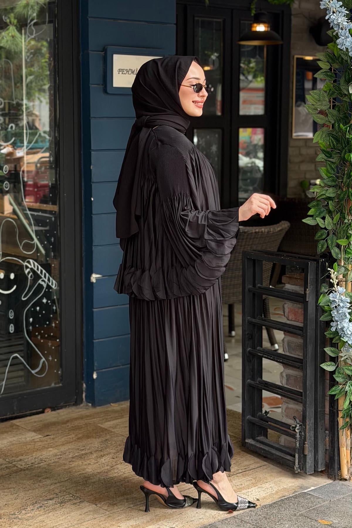 Ekshi Butik Etekli Takım EKS020 Siyah