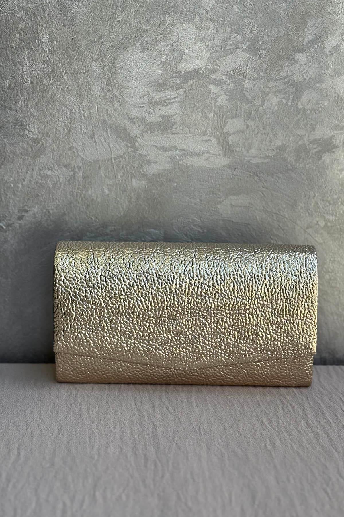 Ekshi Butik Mini Abiye Çanta 201 Altın