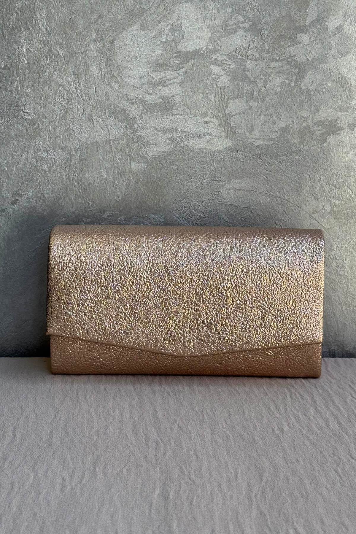 Ekshi Butik Mini Abiye Çanta 201 Bronze