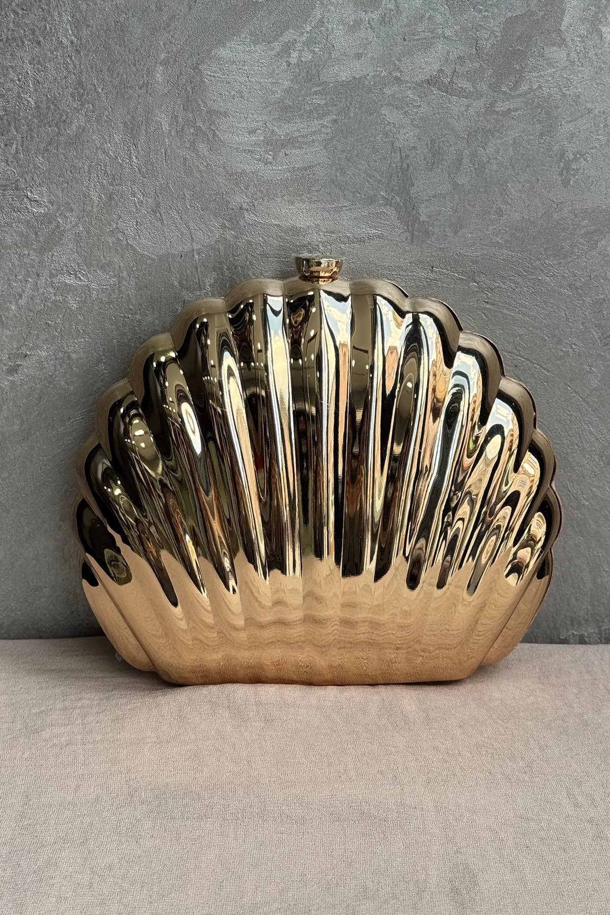 Ekshi Butik Mini Abiye Çanta 801 Gold