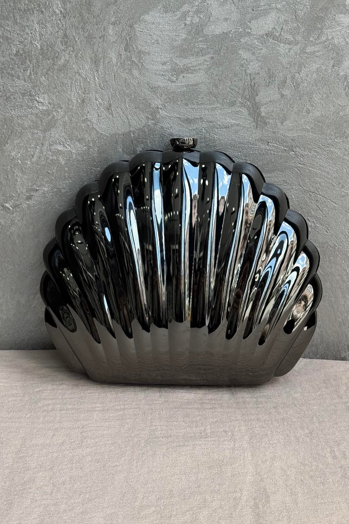 Ekshi Butik Mini Abiye Çanta 801 Platin