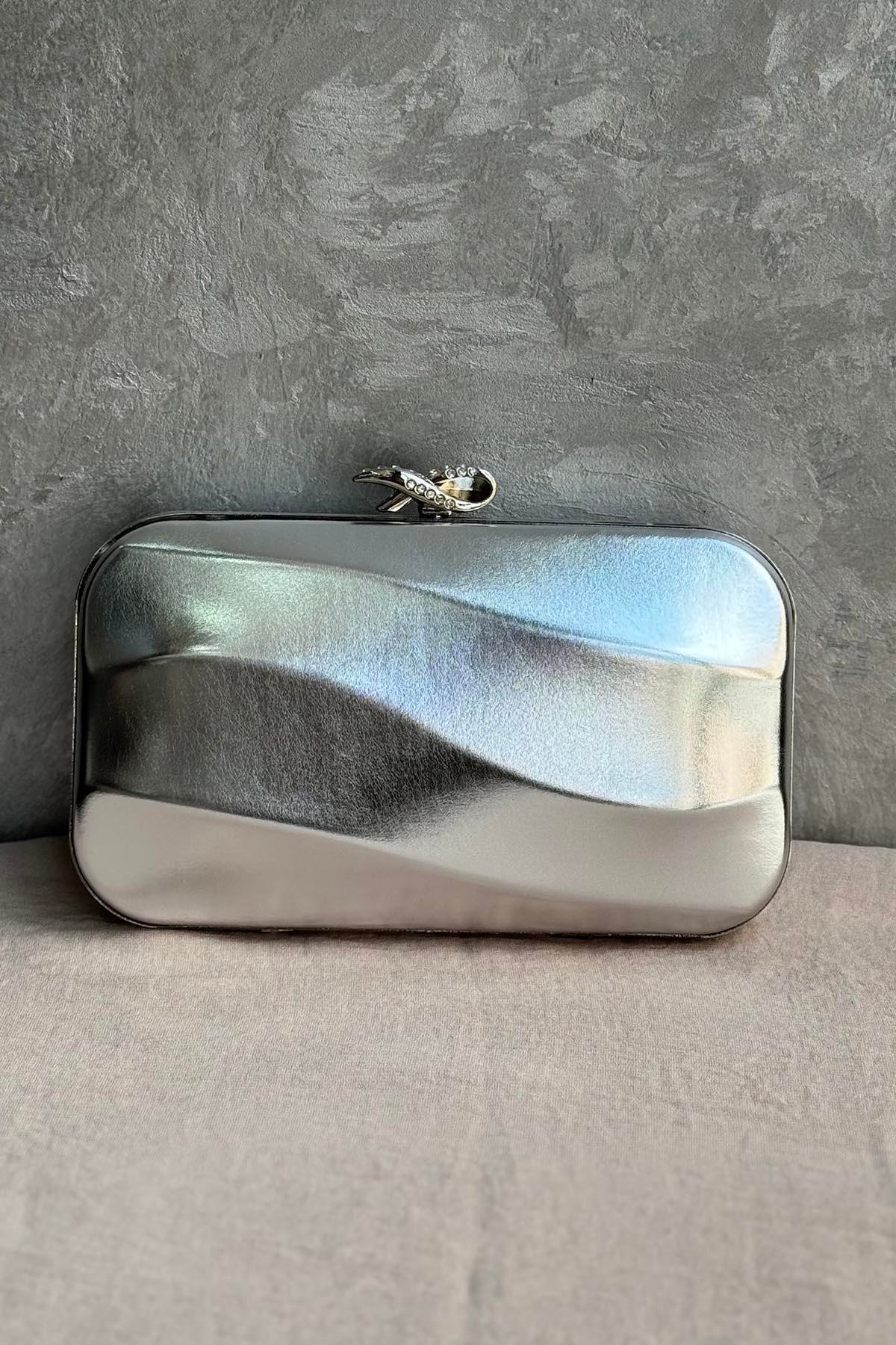 Ekshi Butik Mini Çanta 744 Gümüş