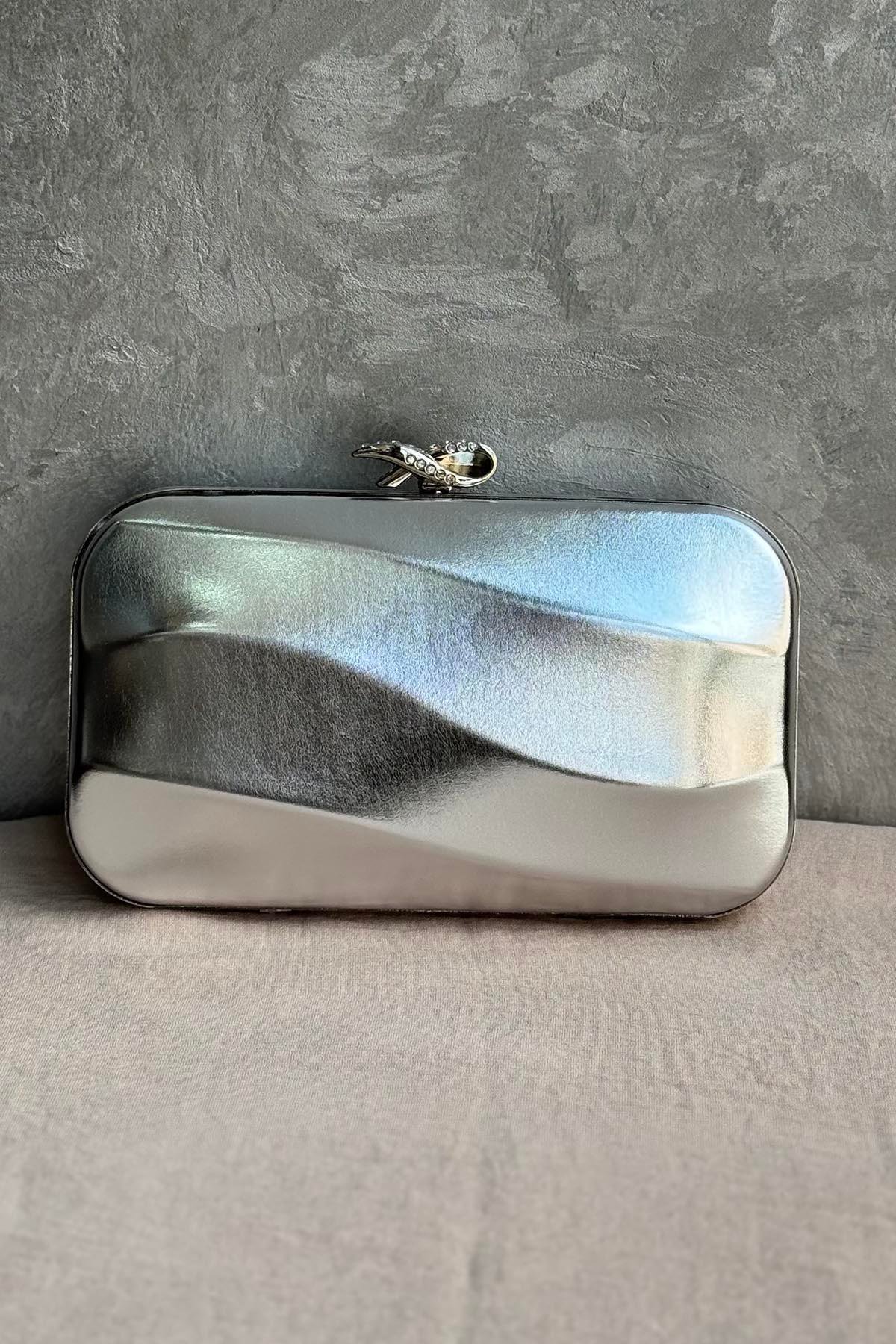 Ekshi Butik Mini Çanta 744 Gümüş