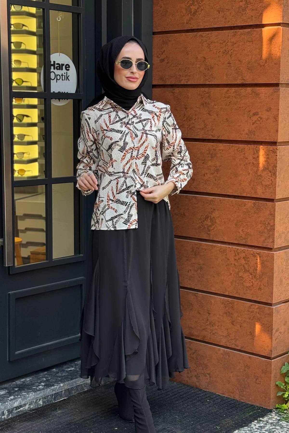 EKSHİ Gömlek SR2001 Bej