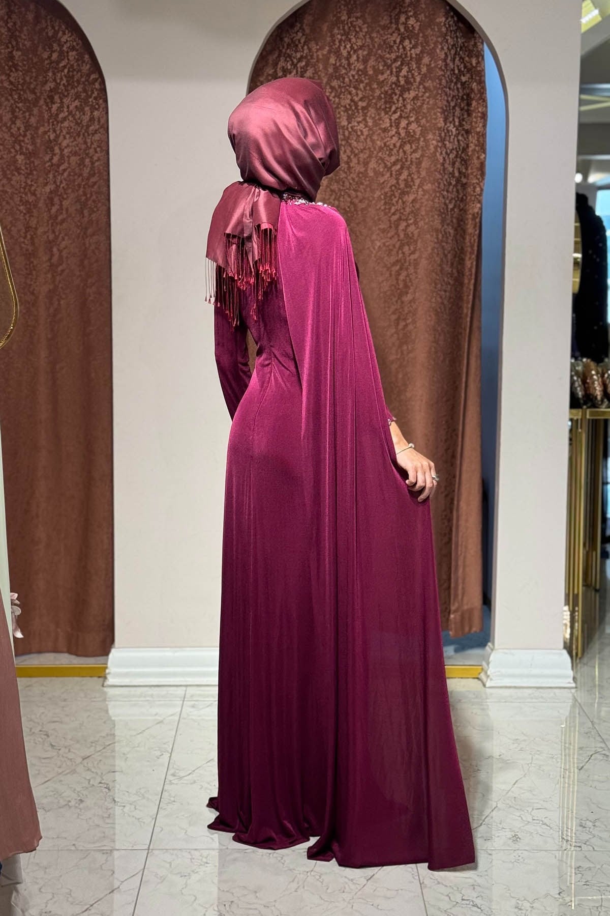 FASHION NIGHT Abiye 5820 Bordo