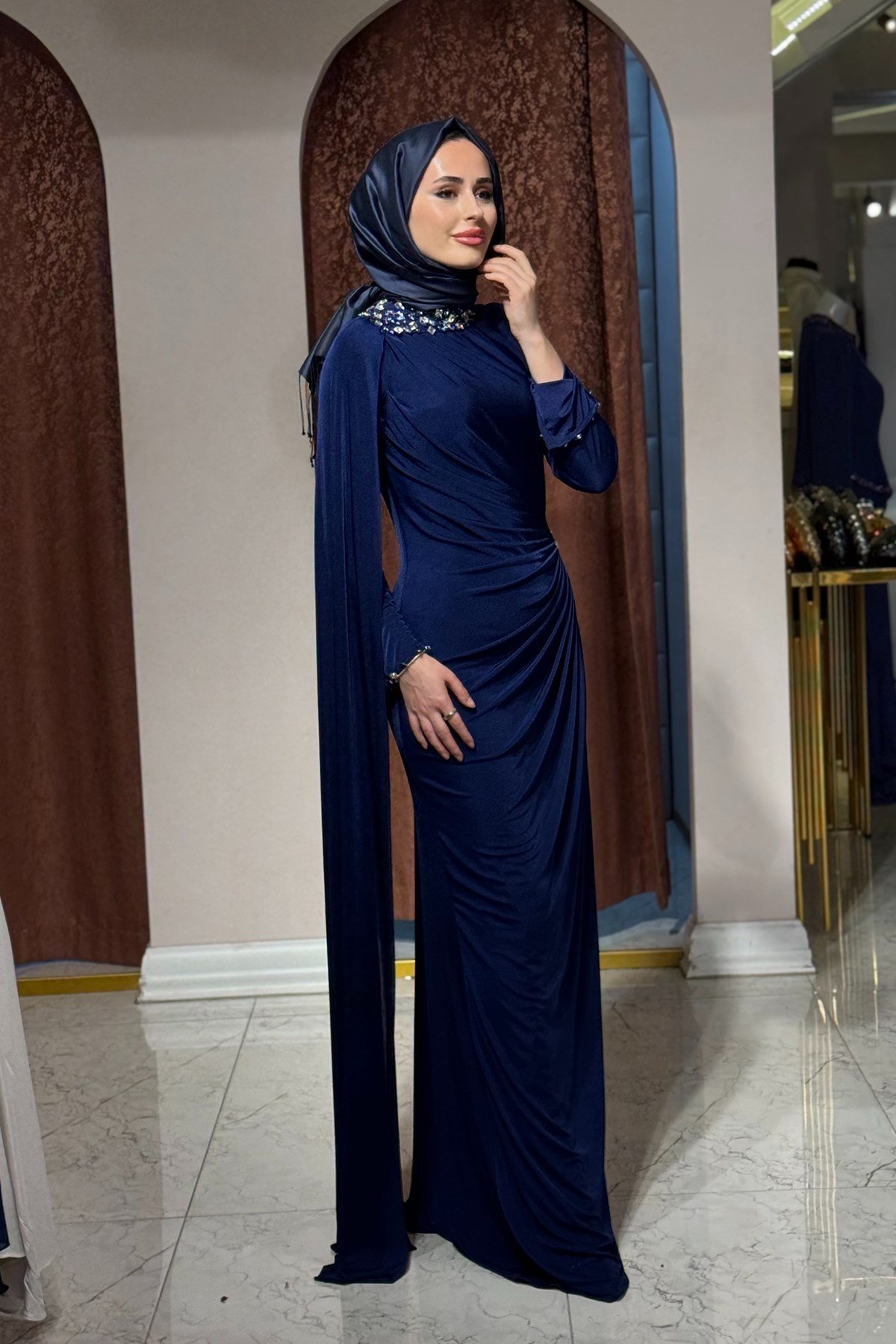 FASHION NIGHT Abiye 5820 Lacivert