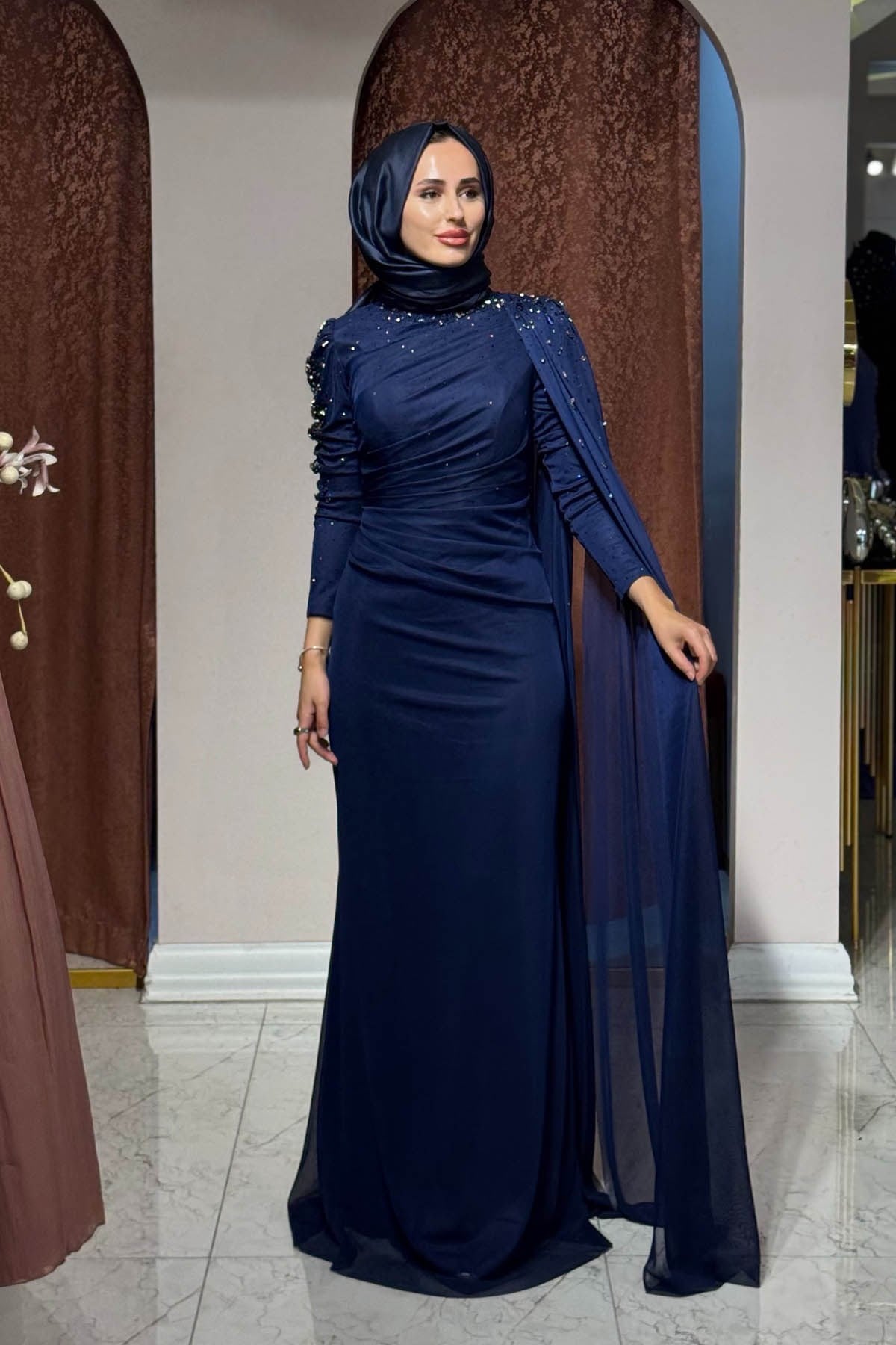 FASHION NIGHT Abiye 6220 Lacivert