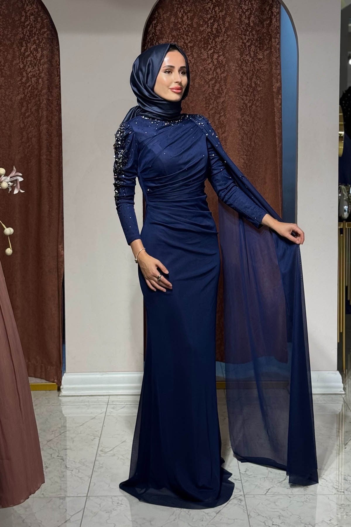 FASHION NIGHT Abiye 6220 Lacivert