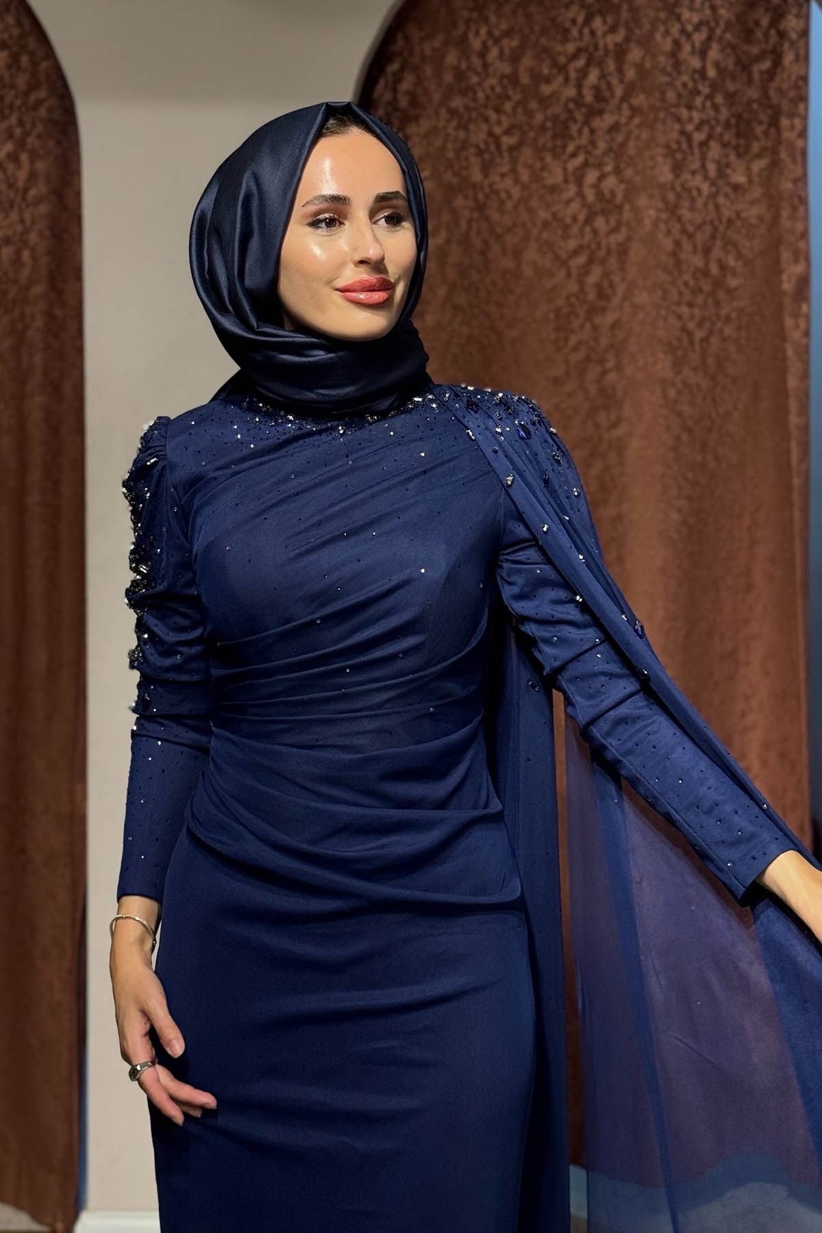 FASHION NIGHT Abiye 6220 Lacivert