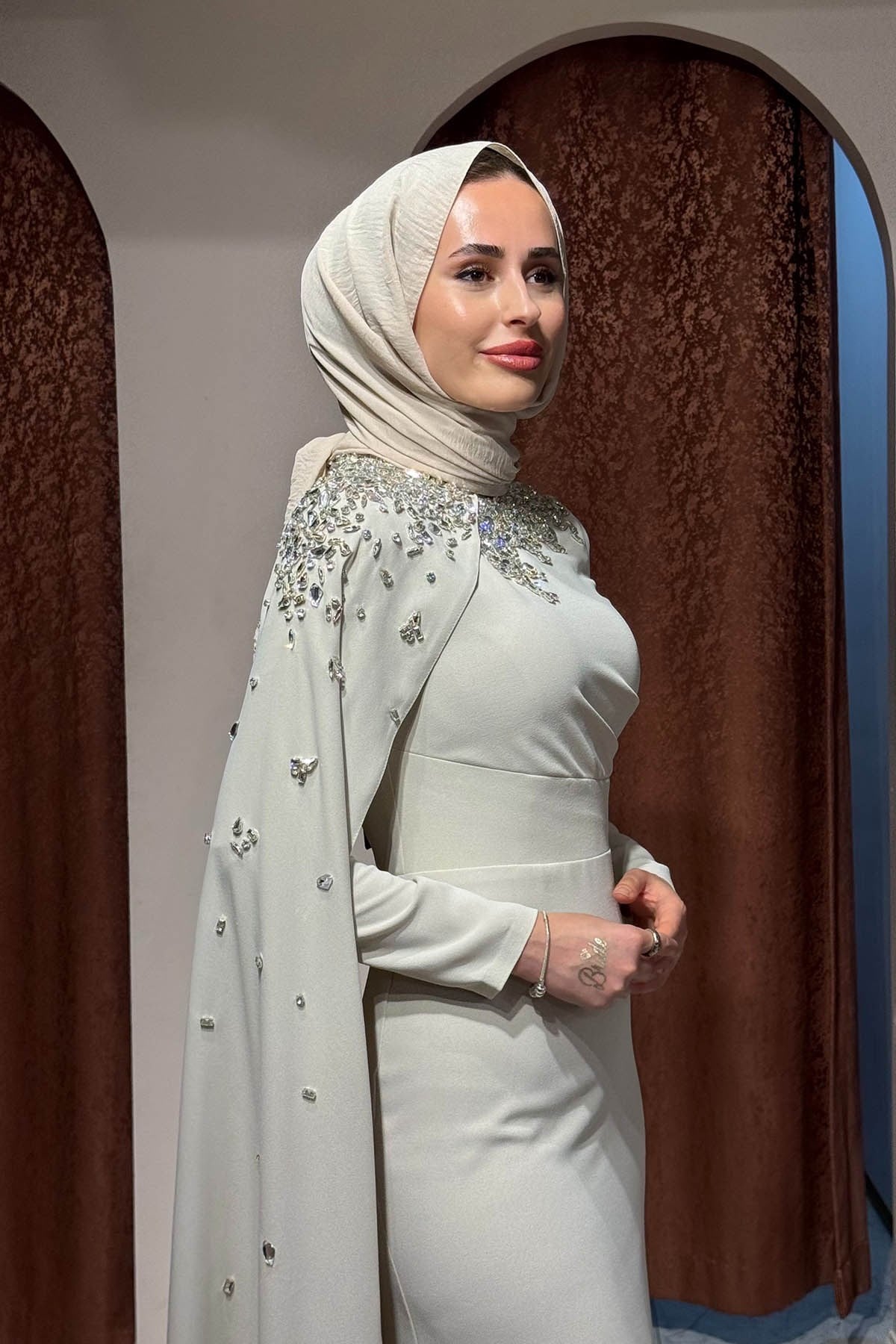 FASHION NIGHT Abiye 6870 Taş