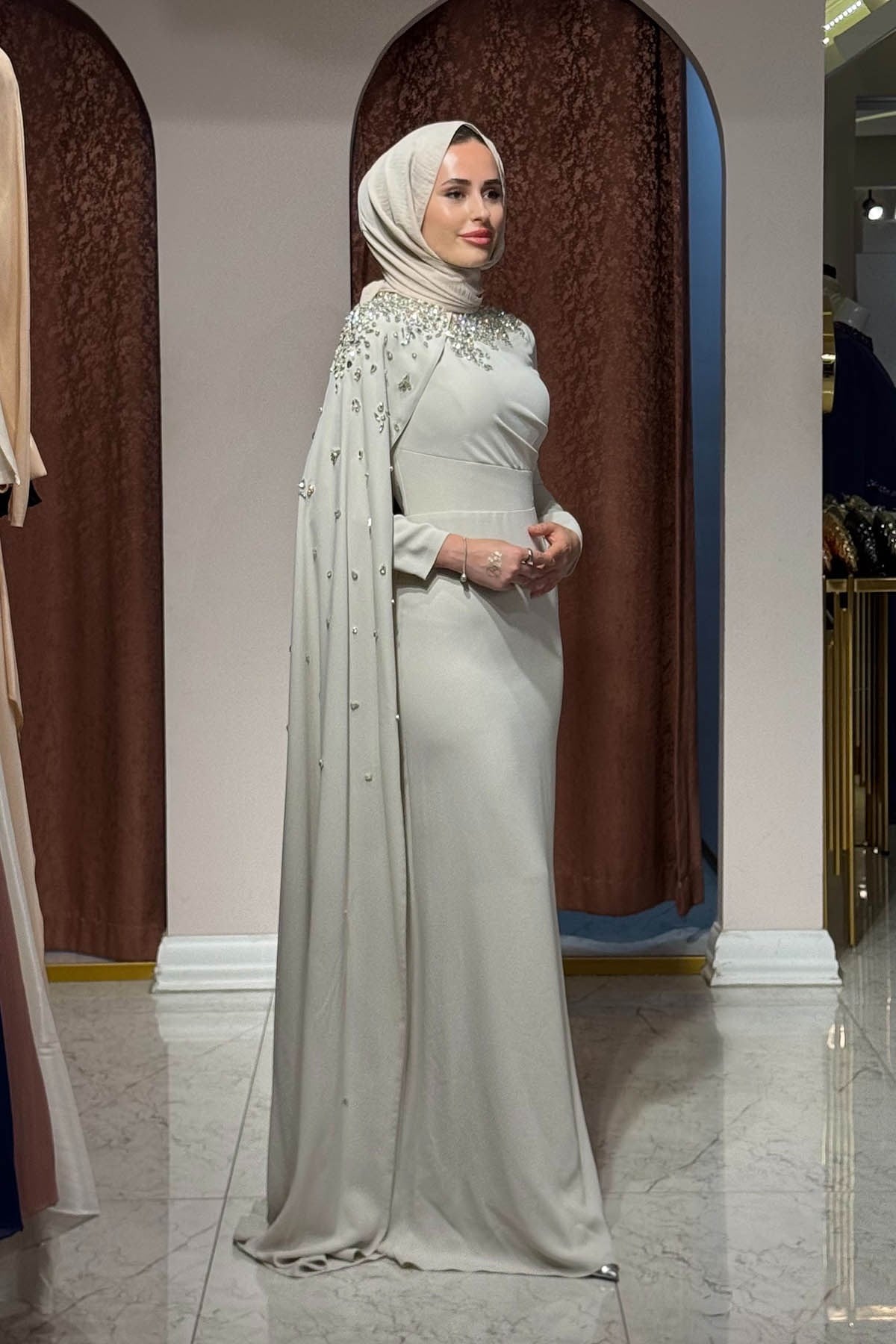 FASHION NIGHT Abiye 6870 Taş